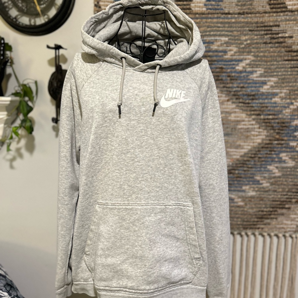 Nike Heather Gray Pullover Hoodie